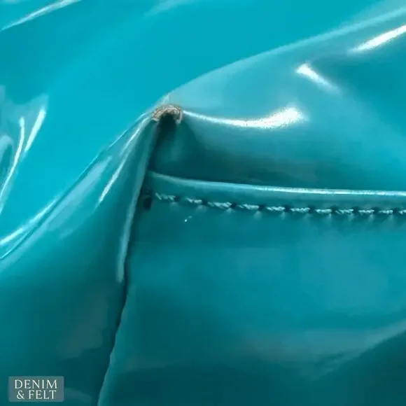 Kate Spade Rudy Henry Street Brightpeac Turquoise Patent Tote Shoulder Bag Luxe - Picture 8 of 16